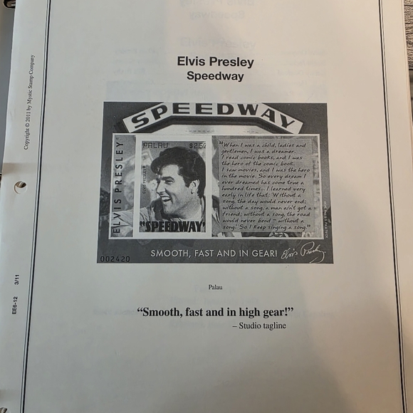 Elvis Presley Stamp Collection Album - Black - Picture 9 of 9